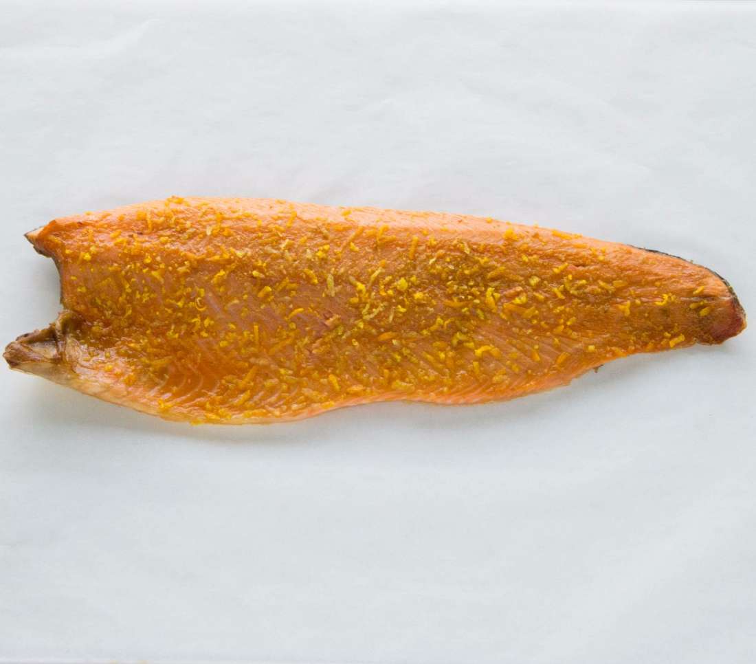 Hot-Smoked Salmon Sides Citrus Topped