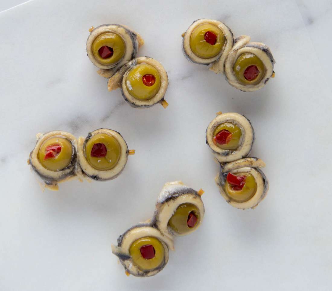 Anchovies with Olives