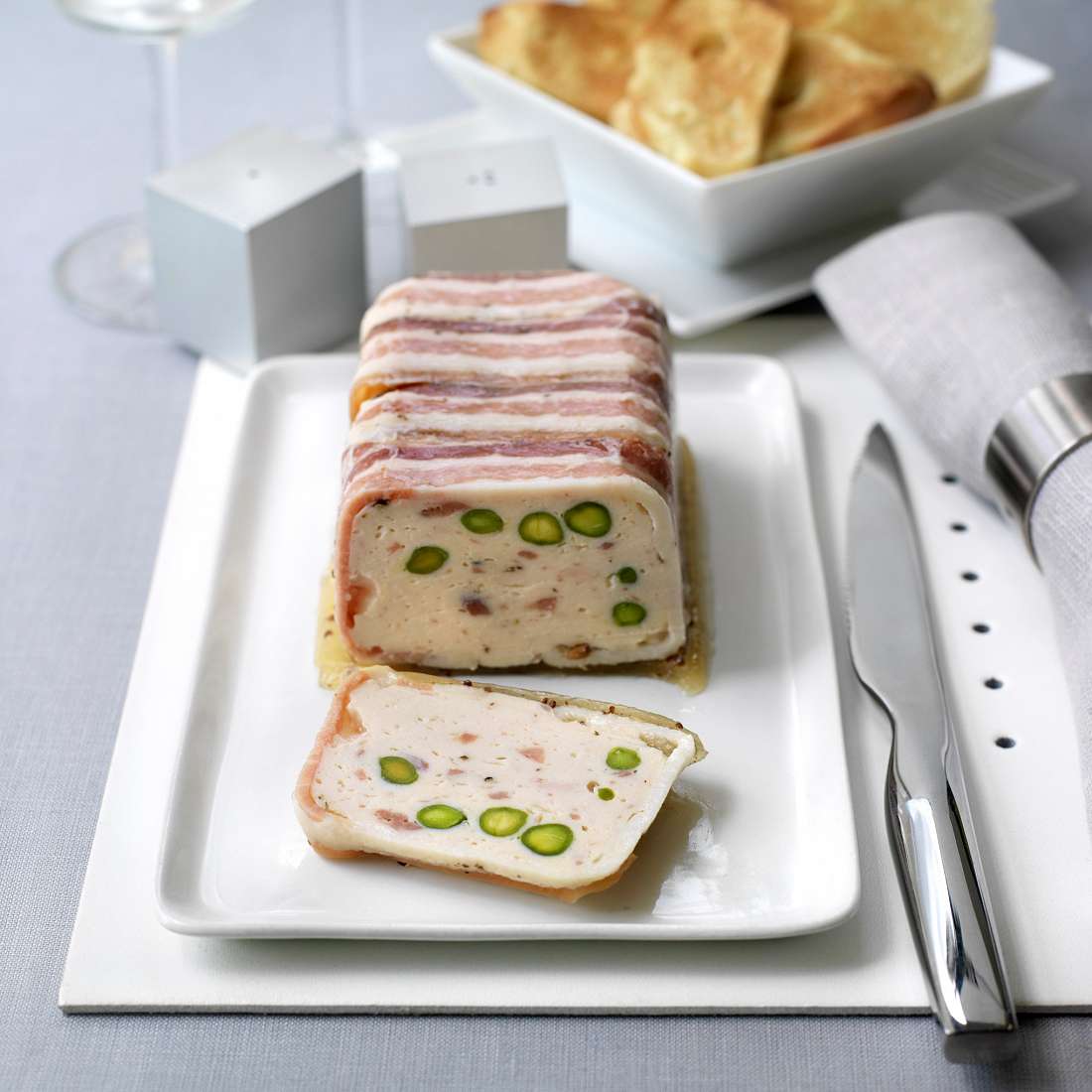 Great on a plate - Chicken, Confit Duck and Pistachio Terrine