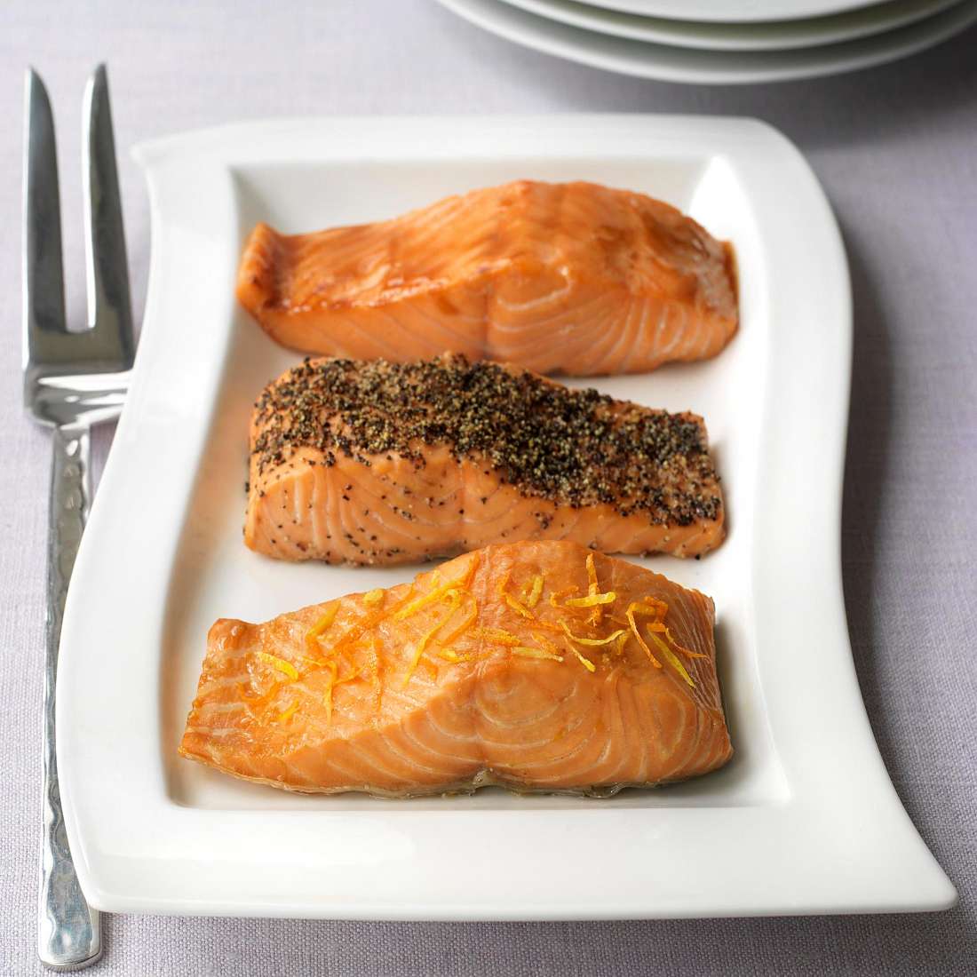Great on a plate - Hot Smoked Salmon - Maple Glazed